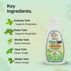 Savimant Vedic Panch Tulsi Oil Drops 30ml – Ayurvedic Immunity Booster & Herbal Wellness Drops