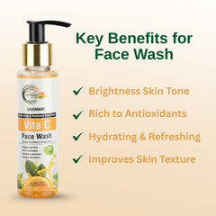 Savimant Ayurveda Vita C Facewash 100ml – Vitamin C & Orange Extract Daily Face Wash