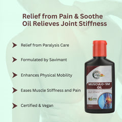 Musculo SM Oil 60ml – Ayurvedic Pain Relief Oil for Muscle, Joint & Arthritis Pain, Fast Soothing & Recovery