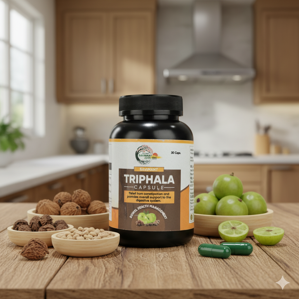 Savimant Triphala Capsules – Ayurvedic Constipation Relief & Digestive Health Support
