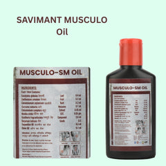 Musculo SM Oil 60ml – Ayurvedic Pain Relief Oil for Muscle, Joint & Arthritis Pain, Fast Soothing & Recovery