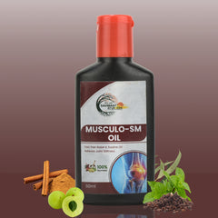 Musculo SM Oil 60ml – Ayurvedic Pain Relief Oil for Muscle, Joint & Arthritis Pain, Fast Soothing & Recovery